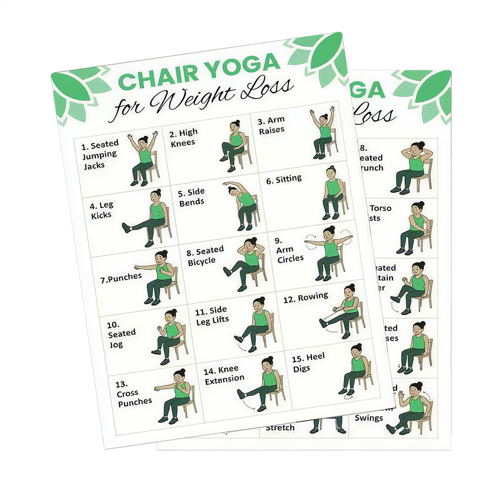 Sports Equipment Poster - 2 Adet Yoga Posteri Evde Egzersiz