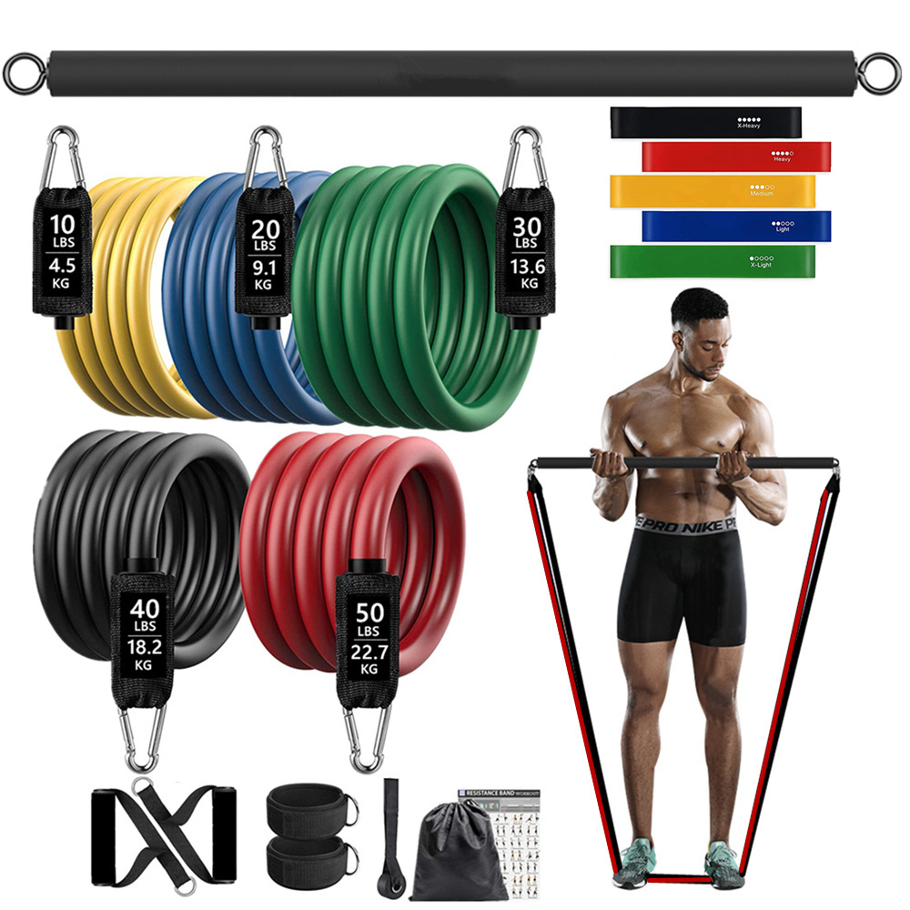 Dumbbell Set - 150lb Fitness Ganimet Direnci Elastik Bant