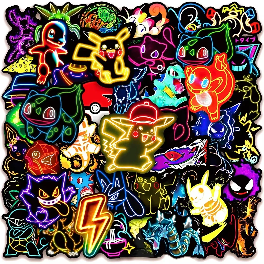 100 adet Neon Pokémon Sticker' - Skateboard incelemesi ve fiyatı