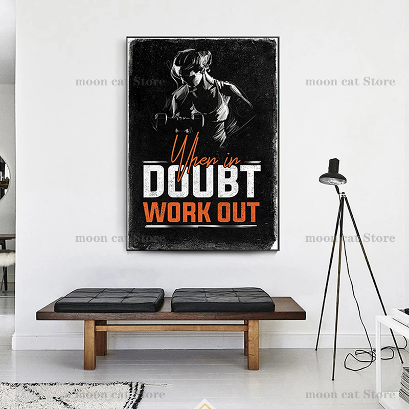 Fitness spor Poster vücut geli - Sports Equipment Poster incelemesi ve fiyatı